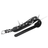 Punk Spiked Leather Choker Heart Collar Necklace Women Girls Buckle Style