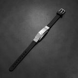 Punk Stainless Steel Charms Bracelet Silicone Chain Wristbands