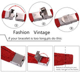 Punk Stainless Steel Charms Bracelet Silicone Chain Wristbands