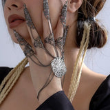 Punk Chain Bracelet Ring Hand Harness Jewelry