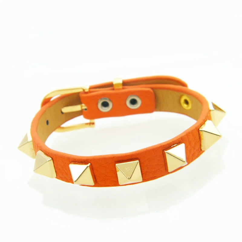 Punk Geometric Rivet Bangle Women 8 Personality Jewelry Bracelet Men