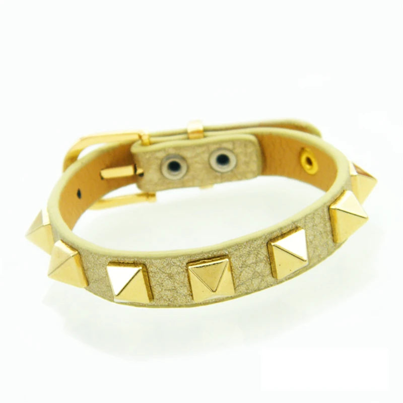 Punk Geometric Rivet Bangle Women 8 Personality Jewelry Bracelet Men