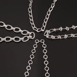 Punk 316L Stainless Steel Link Chain Bracelet For Women
