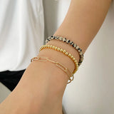 Agat Stone Beaded Bracelet Set for Men Women