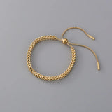 Copper Chain Crystal Bracelet Heavy Metal Bangle