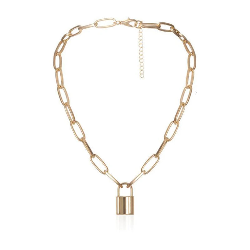 Punk Thick Chain Necklace Exaggerated Chunky Collar Necklaces