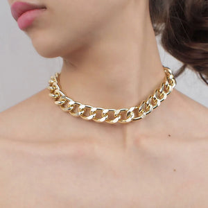 Punk Thick Chain Necklace Exaggerated Chunky Collar Necklaces