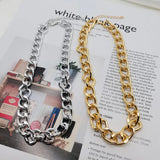 Punk Thick Chain Necklace Exaggerated Chunky Collar Necklaces