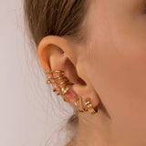 Punk Plated Ear Cuff Cartilage Ear Clip for Women