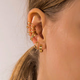 Punk Plated Ear Cuff Cartilage Ear Clip for Women