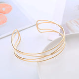 Punk Silver Torques Choker Necklace for Women