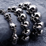 Skull Man Bracelet Stainless Steel Punk Goth Jewellery