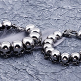 Skull Man Bracelet Stainless Steel Punk Goth Jewellery