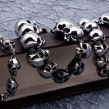 Skull Man Bracelet Stainless Steel Punk Goth Jewellery