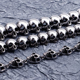 Skull Man Bracelet Stainless Steel Punk Goth Jewellery