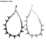 Punk Goth Rivets Choker Necklace Rock Gothic Spike
