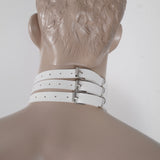 Punk Gothic Rivet Metal Leather Choker Necklace
