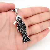 Punk Gothic Jewelry Retro Skeleton Charm Pendant Necklace