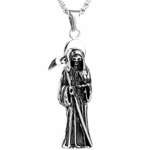 Punk Gothic Jewelry Retro Skeleton Charm Pendant Necklace