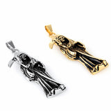 Punk Gothic Jewelry Retro Skeleton Charm Pendant Necklace