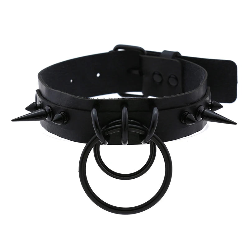 Spike Gothic Choker Woman Collar Men Necklace Halloween
