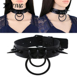 Spike Gothic Choker Woman Collar Men Necklace Halloween