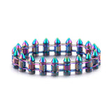 Punk Gothic Rock Titanium Steel Bullet Men's Bracelet