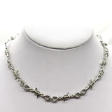 Punk Gothic Wire Brambles Choker Collar for Men Women
