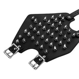 Punk Gothic Faux Leather Metal Spikes Gauntlet Wristband