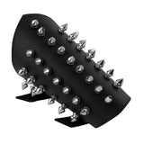 Punk Gothic Faux Leather Metal Spikes Gauntlet Wristband