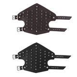 Punk Gothic Faux Leather Metal Spikes Gauntlet Wristband