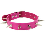 Punk Rivets Gothic Choker Necklace Hip Hop Statement Jewelry