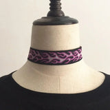 Harajuku Flame Embroidery Choker Rock Necklace