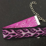 Harajuku Flame Embroidery Choker Rock Necklace