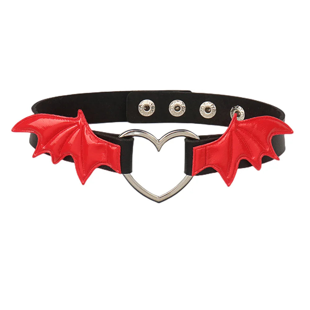 Punk Harajuku PU Leather Choker Necklace Vintage Gothic Statement Pendant Tassel