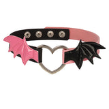 Punk Harajuku PU Leather Choker Necklace Vintage Gothic Statement Pendant Tassel