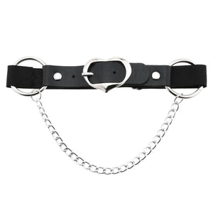 Punk Heart Leg Strap Belt Chain Thigh Harness Women Girls