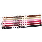 Punk Heart Rivet Collar Leather Choker Necklace for Women