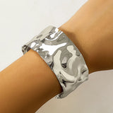Chunky Cuff Arm Bangle Wide Bracelet Steampunk Punk Metal