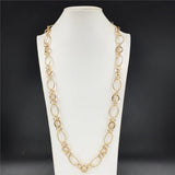 Punk Hip Cuban Link Chain Rapper Men Necklaces Metal Alloy Long Chain