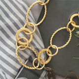 Punk Hip Cuban Link Chain Rapper Men Necklaces Metal Alloy Long Chain