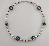 Punk Hip Hop Number 8 Beads Choker Necklaces Rock Dice Pearl Strand Chains