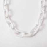 Punk Hip Hop Chunky Necklace Acrylic Cuban Link Chain