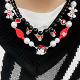 Punk Hip Hop Necklace Puppet Angel Pendant Chain Personality Necklace