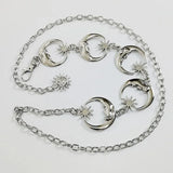 Vintage Metal/Knitted Womans Belt for Dress