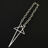 Punk Hip Hop Chain Choker Y2K Unisex Gothic Star Charms Pendant Necklace