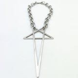Punk Hip Hop Chain Choker Y2K Unisex Gothic Star Charms Pendant Necklace