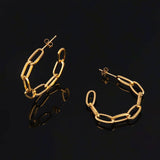 Punk Hoop Earring Stainless Steel Earring For Women