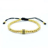Punk Jewelry Bead Bracelets & Bangles Stainless Steel Set
