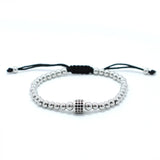 Punk Jewelry Bead Bracelets & Bangles Stainless Steel Set